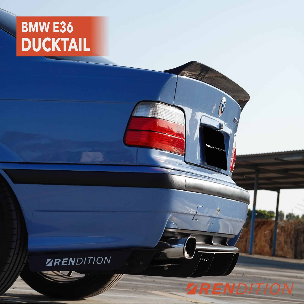 BMW E36 碳纖維鴨尾 尾翼 空力套件