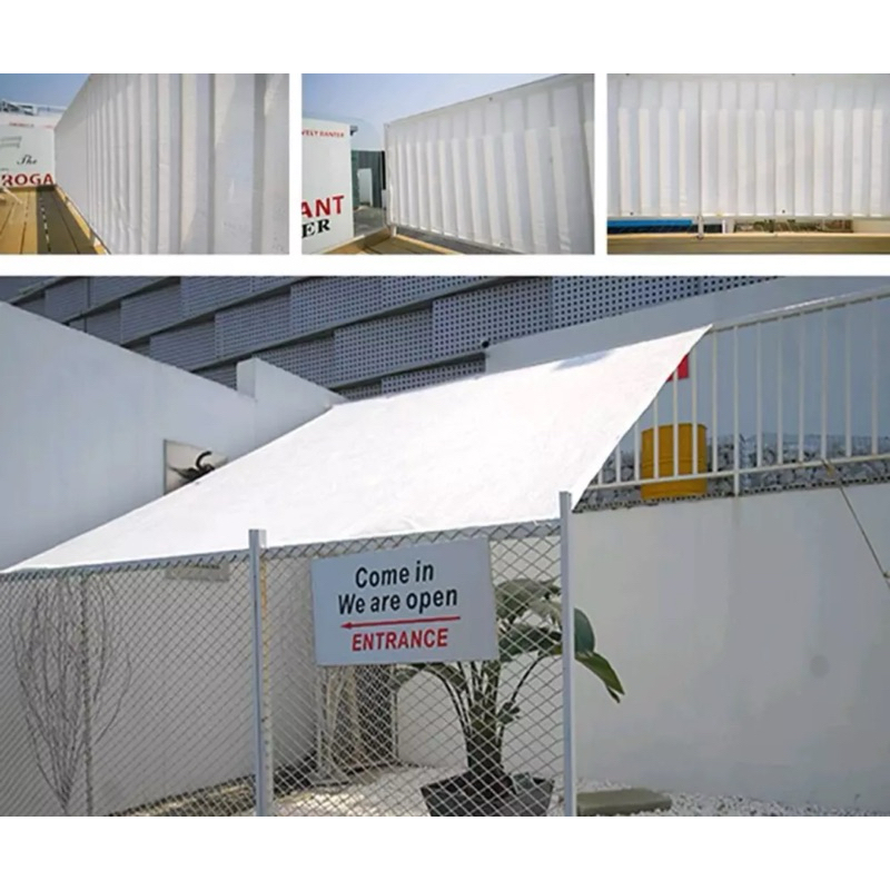 白色遮陽網 加密加厚防曬網 太陽網隔熱網 庭院戶外遮光網 高品質防曬遮陽網200*100cm /二手