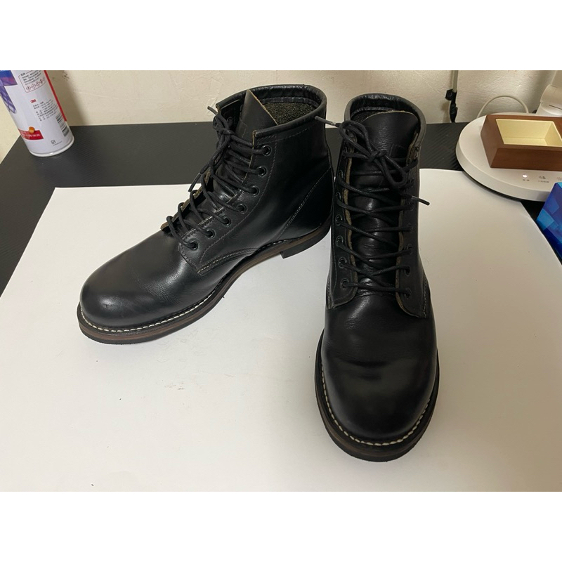 red wing 9014 靴子7孔 尺寸 USA8.5D 全底已更換（24小時內出貨）可面交