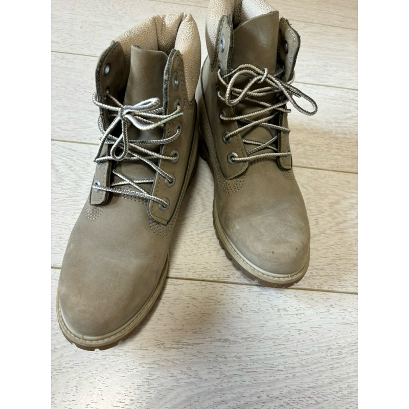 二手真品 timberland 灰色女靴 物況極佳