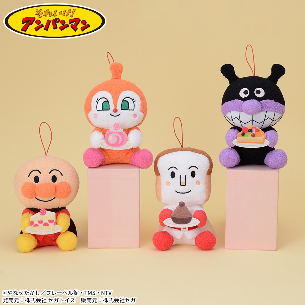 『現貨』日本 正版 麵包超人 玩偶 吊飾 娃娃 擺飾 最喜歡甜點 蛋糕 細菌人 紅精靈 吐司超人 蒙布朗 水果派