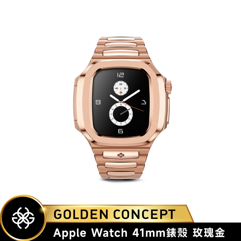 Golden Concept Apple Watch 41mm 玫瑰金錶框 玫瑰金不銹鋼錶帶 WC-RO41-RG