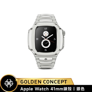 Golden Concept Apple Watch 41mm 銀錶框 銀不銹鋼錶帶 WC-RO41-SL