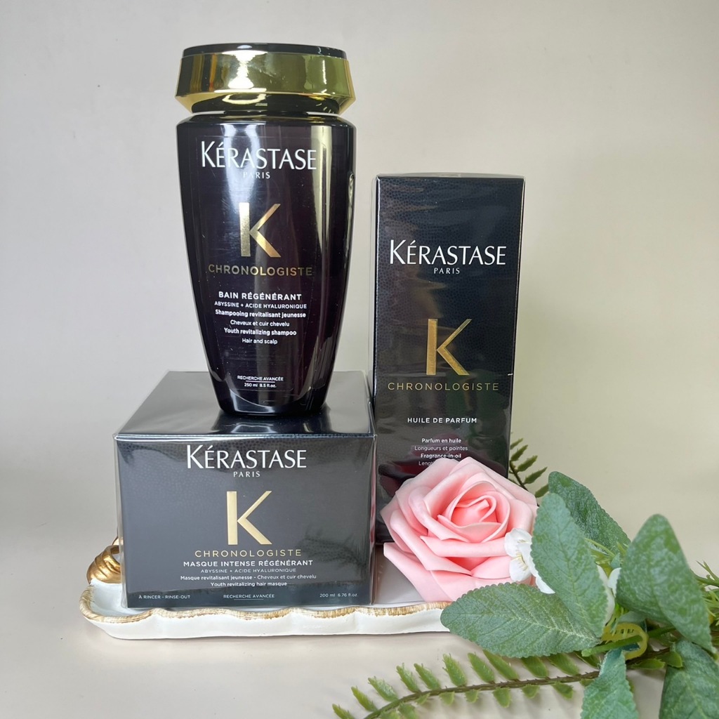 KERASTASE 巴黎卡詩 黑鑽極萃逆時髮浴250ml/髮膜200ml/玫瑰香氛露100ml (任選) 【專櫃不貴】