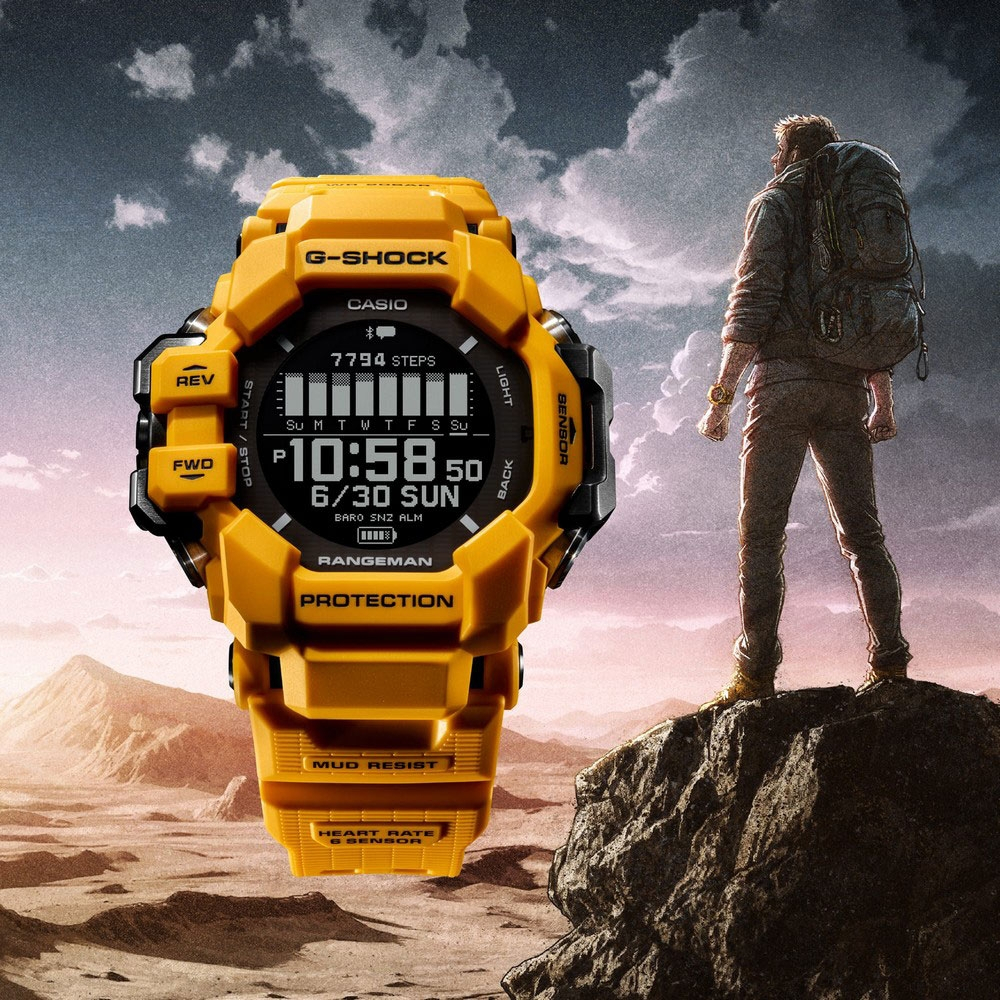 【CASIO】 G-SHOCK GPR-H1000-9 心率偵測/太陽能/GPS藍芽智能運動錶/53mm/公司貨