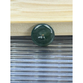 A1340-2 天然翡翠A貨 平安扣 卡18+厚4.3mm