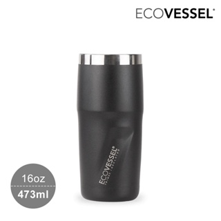 ECOVESSEL Metro 真空保溫杯 16oz (473ml)｜黑BS