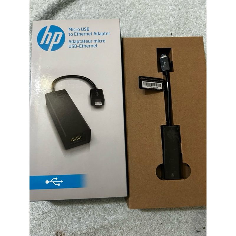 全新HP 轉換線micro usb to Ethernet adapter /HP 惠普 Micro USB 轉RJ45