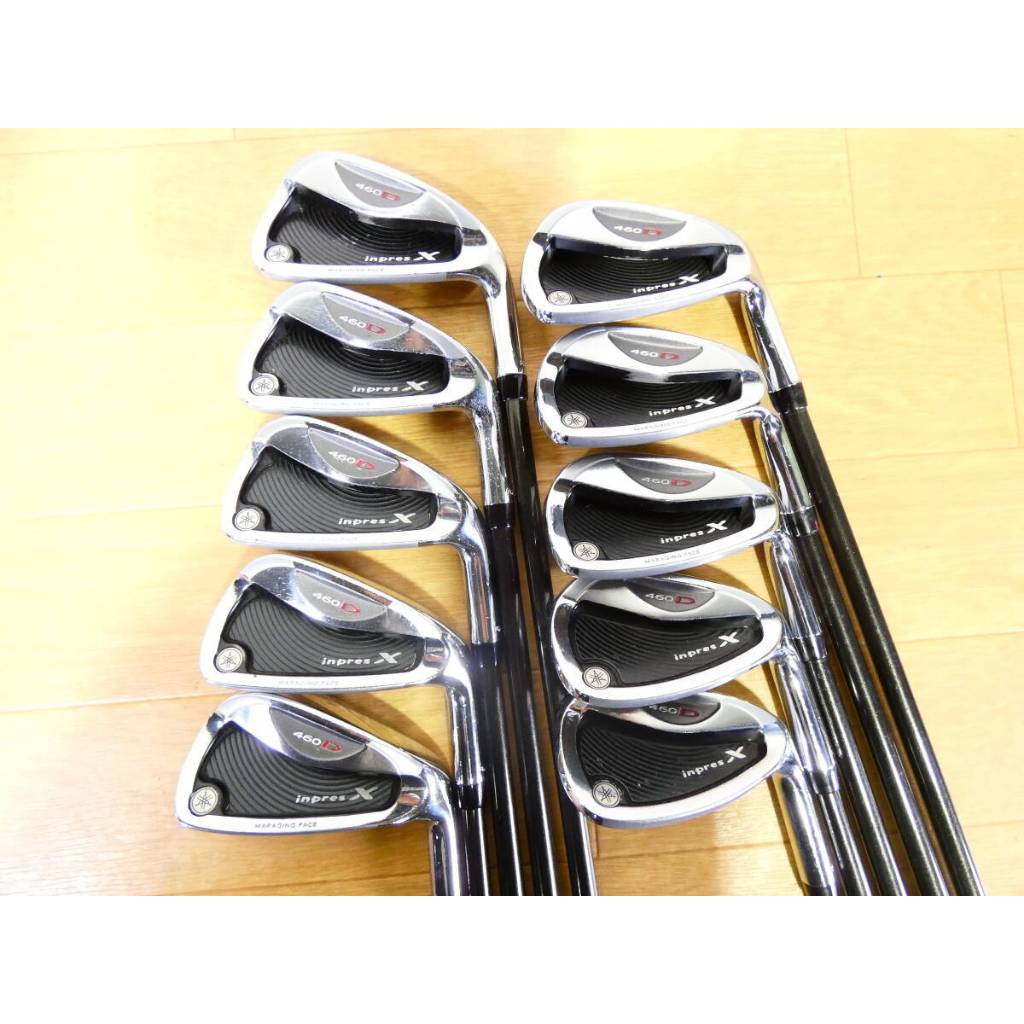 日本製 超級大全配  高爾夫球鐵桿組 10隻 YAMAHA inpresX 460D FLEX:SR #3-S 特價出清