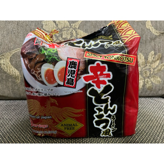 辣味 東丸 鹿兒島豚骨拉麵 日本拉麵 日本泡麵 原味 辣味 泡麵5袋入 78.5g