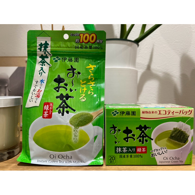 日本伊藤園 抹茶綠茶粉末 80克 100杯 茶包20袋 100%日本國產現貨🇯🇵