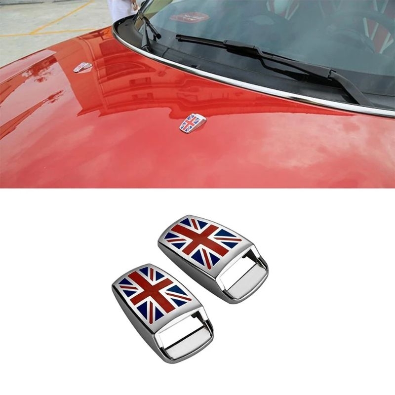 【全新】汽車英國旗噴嘴蓋 雨刷水噴嘴 英國旗蓋 雨刷噴水嘴 適用MINI車系R56 COUNTRYMAN CLUBMAN