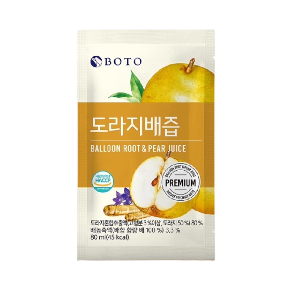 【KU妞小舖】韓國 現貨 BOTO 桔梗水梨汁 水梨汁 30/50包