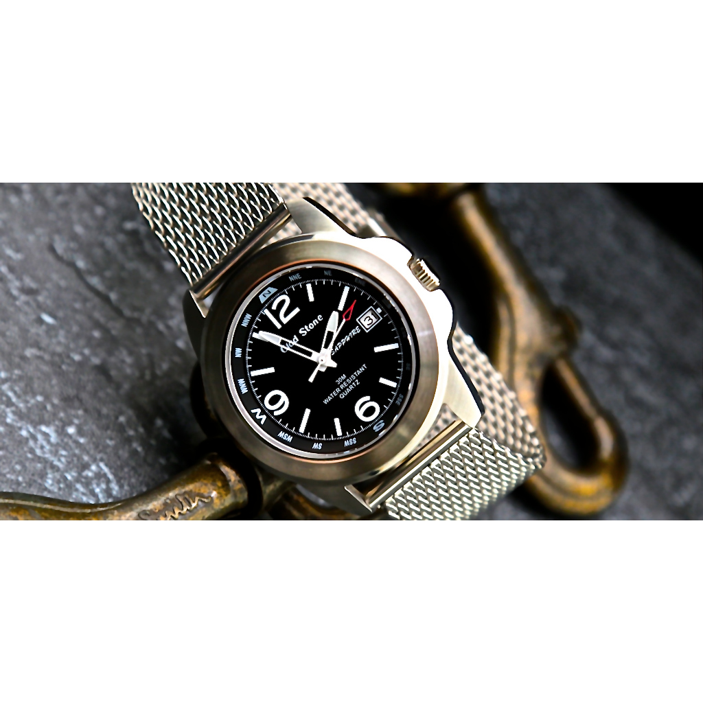 glad stone台灣精品~使用日本SEIKO精工原廠VX42石英機芯軍風粗線米蘭錶帶,高硬度藍寶石水晶錶鏡＋白色刻度