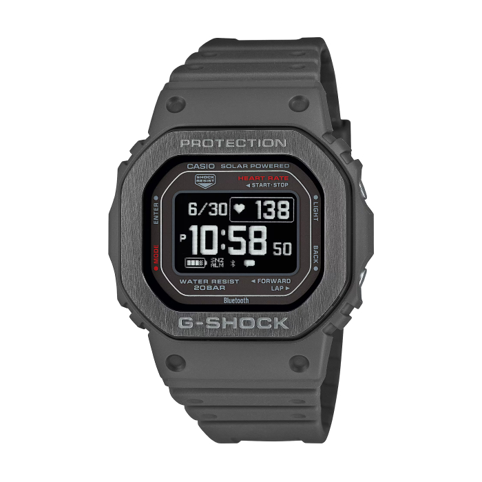 【CASIO G-SHOCK】G-SQUAD系列方形多功能腕錶-純黑款/DW-H5600MB-8/台灣總代理公司貨享一年