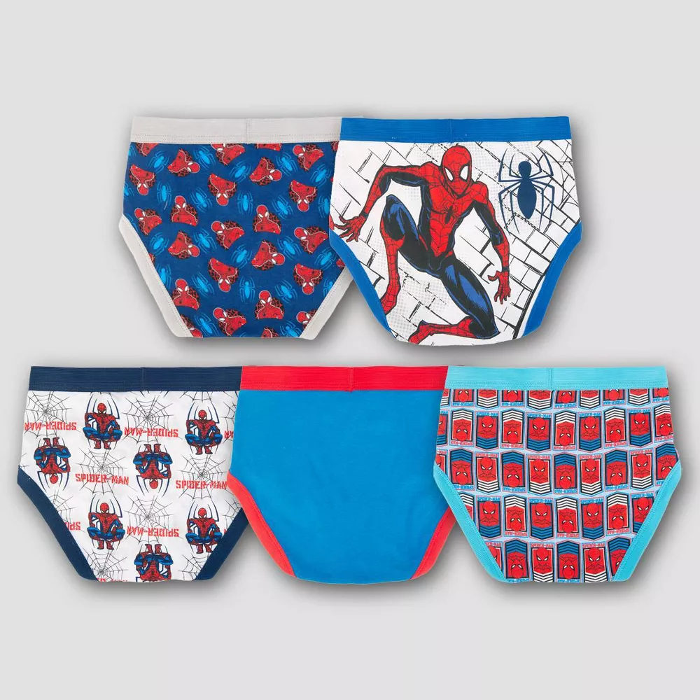 HappyHour 現貨*美國購回:迪士尼漫威英雄 蜘蛛人Spiderman 兒童 純棉 內褲 5件組