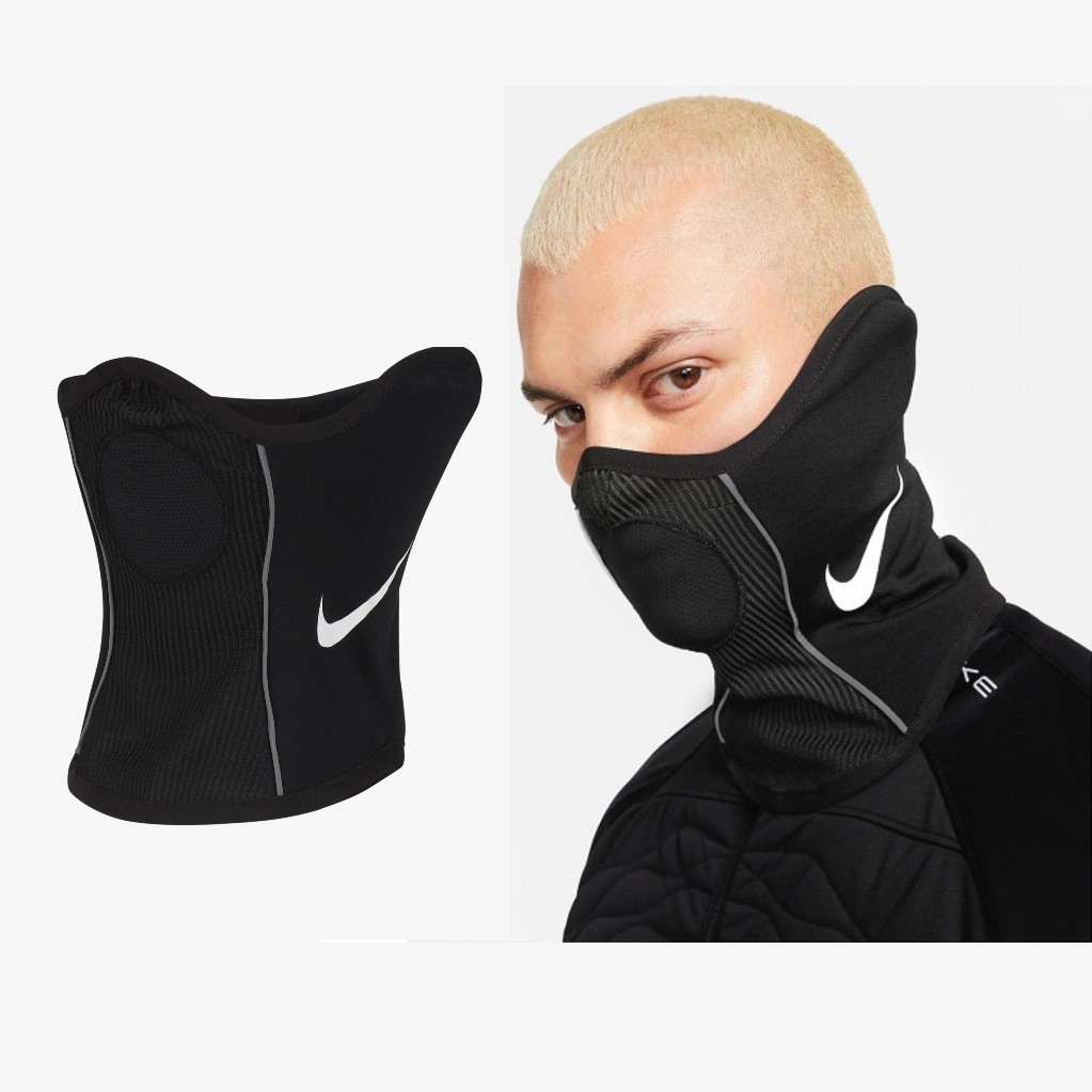 Nike Dri-FIT 面罩 口罩 運動 圍脖 脖圍 黑 全黑 反光 Logo 爬山 騎車 足球 透氣材質 現貨