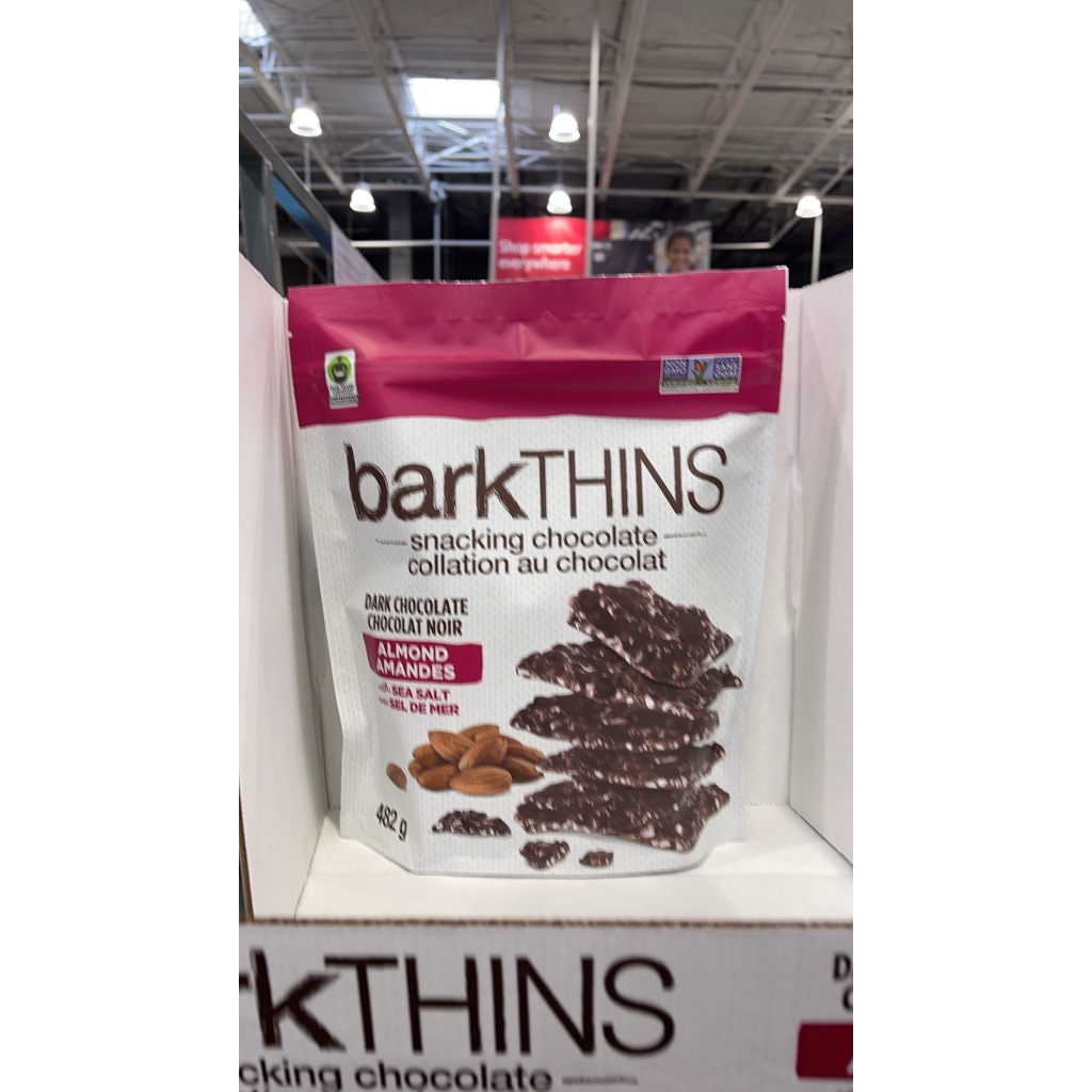 阿寶寶 預購 Barkthins  黑巧克力杏仁 482g