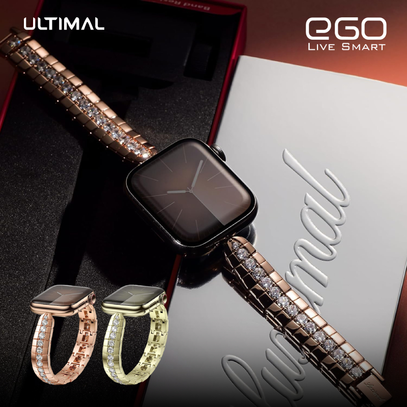 【Ultimal】Apple Watch 蛇鱗鑲鑽錶帶 9 8 7 6 SE 45 44 41 40 錶帶 女錶帶
