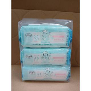 貝恩Baan 嬰兒保養柔濕巾 80抽-無香料無香料無螢光劑 全新配方 (一串3包) 濕巾 濕紙巾