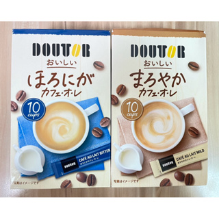 日本 Doutor 羅多倫 即溶咖啡 咖啡歐蕾拿鐵 微糖 半糖（10入裝）