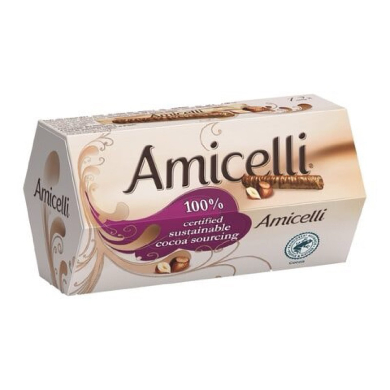 【奧地利維也納代購🇻🇳】 Amicelli 榛果牛奶巧克力棒200g(16入）
