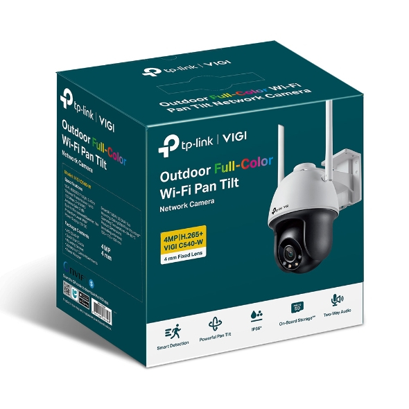 【M·F嚴選】TP-LINK VIGI C540-W V2.0 400萬 戶外全彩Wi-Fi旋轉式無線監視器 商用攝影機