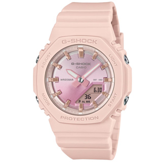 CASIO 卡西歐 G-SHOCK WOMEN 迷你農家橡樹 時尚粉紅雙顯錶 GMA-P2100SG-4A