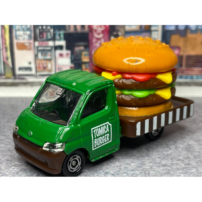 Tomica No.97 97 TOYOTA TOWN ACE TRUCK 綠色 漢堡車 漢堡 薯條