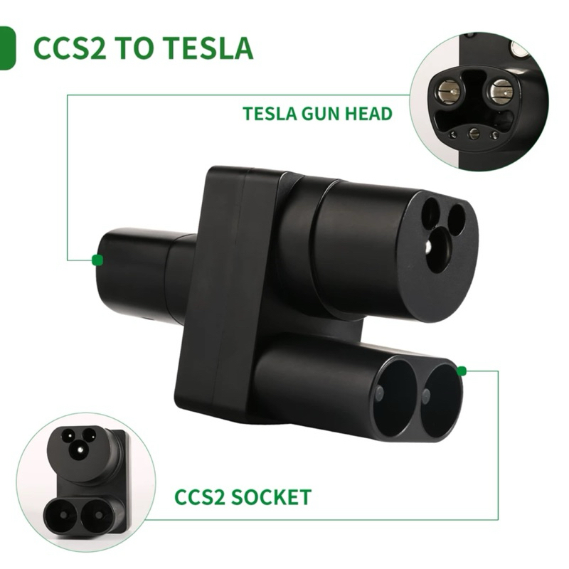 現貨～台灣出貨～CCS2轉TPC 特斯拉 TESLA專用 CCS2超充槍頭超充轉TPC版（DC)充電座轉換頭
