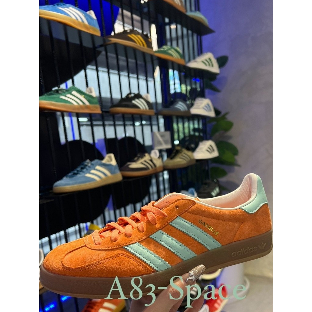 泰國代購🇹🇭現貨 女鞋Adidas Gazelle Indoor 橘藍IH7499 女鞋 復古潮流德訓鞋泰國限定配色