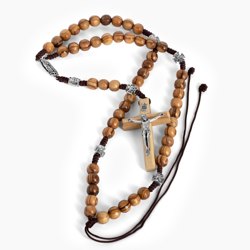 天主教聖物 以色列進口橄欖木系列手工精緻10mm念珠#8231004