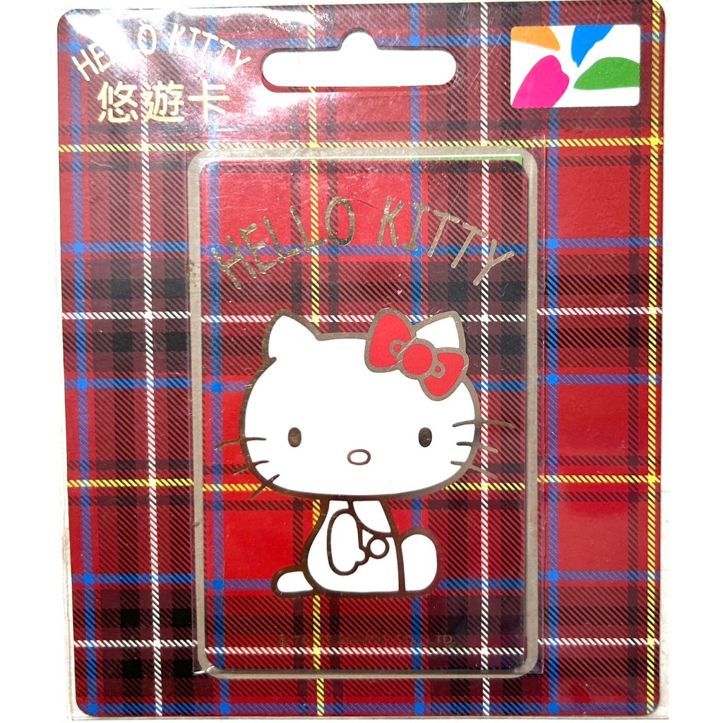 HELLO KITTY 格紋悠遊卡-紅 絕版限量 （現貨）