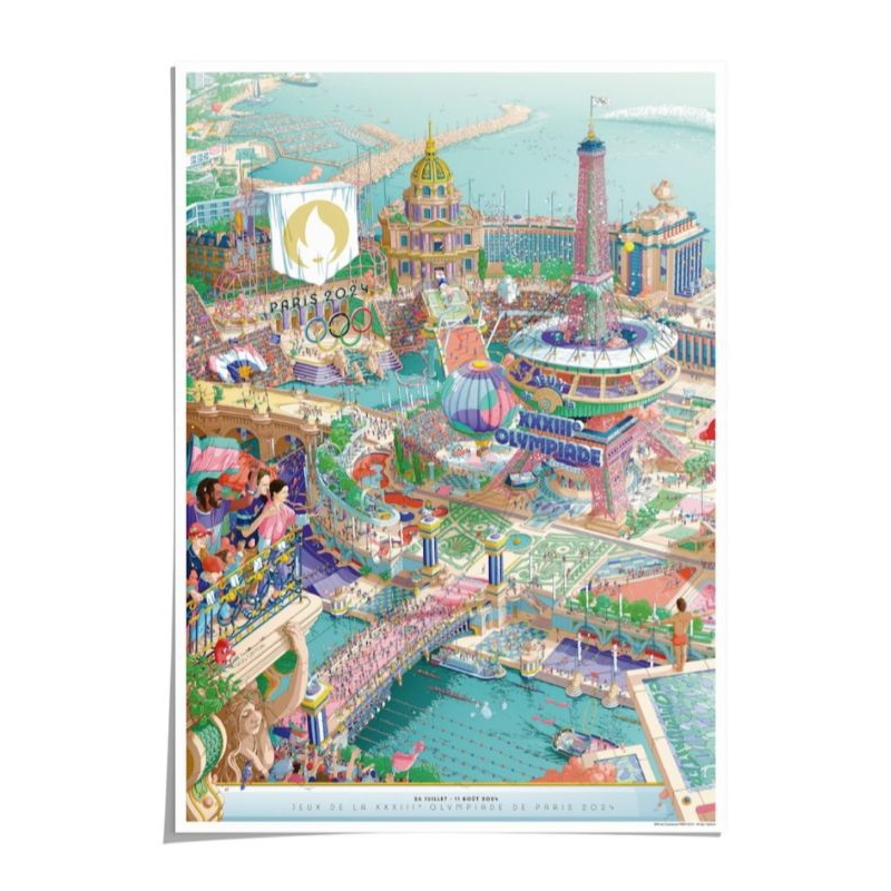 預購 2024 🇨🇵巴黎奧運 官方紀念海報 巴黎紀念品 法國紀念品 巴黎奧運 法國代購 巴黎奧運 奧運紀念品