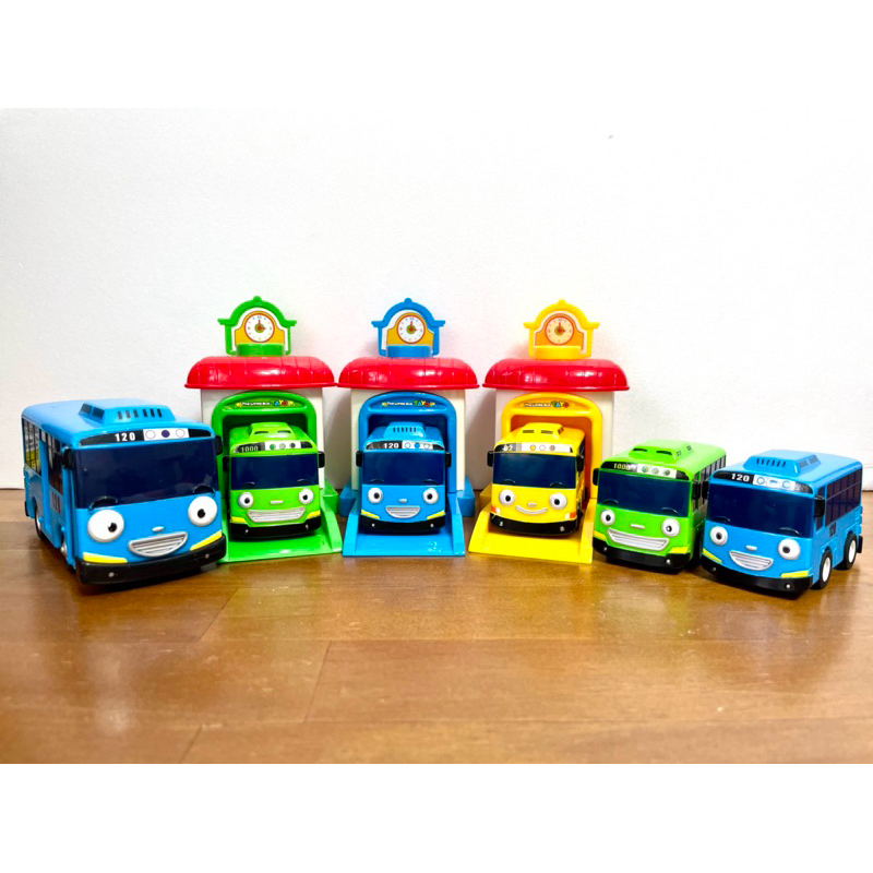 二手 TAYO 巴士 🚌 公車 發射站 發射裝置 交通工具 小汽車 迴力 發條 遊戲 玩具 高雄 自取 免運費