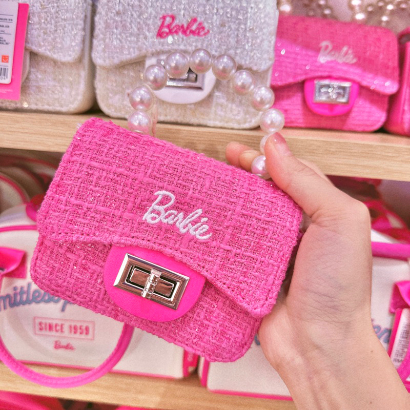 代購miniso 芭比小香風手提包 芭比手提包  芭比 手提包 Barbie聯名 名創優品 小香風 粉色包