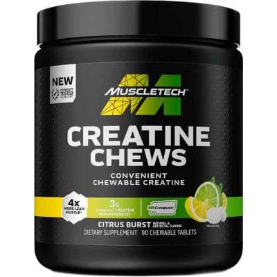 【現貨】MuscleTech Creatine Chews - 90片咀嚼片 美國原裝代購