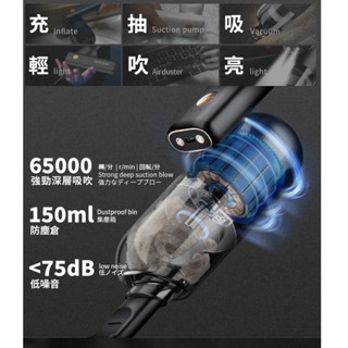 免運！iBRIDGE無線迷你多功能照明吸塵器可充氣