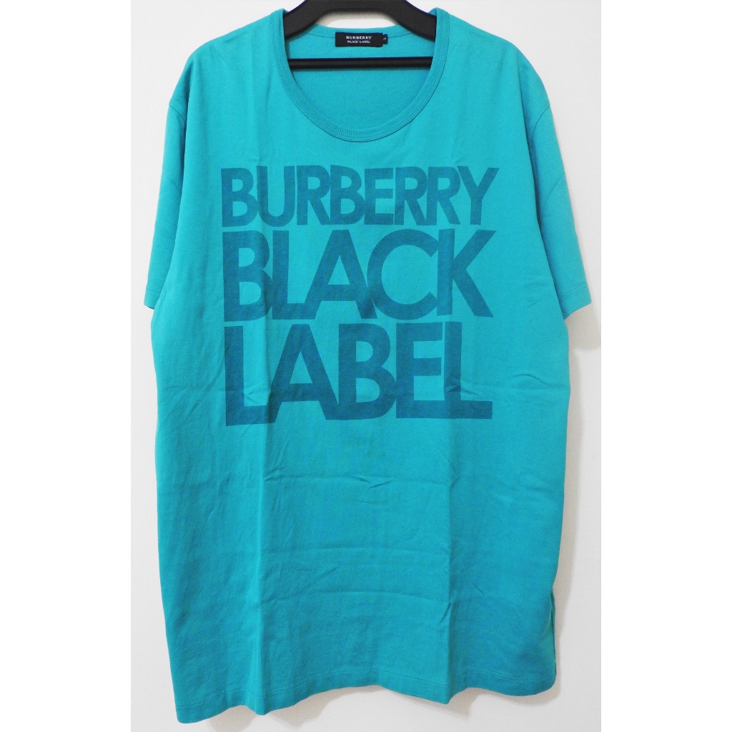 【古著S】日本製🔵BURBERRY 黑標 短袖T恤🔵L號 名牌 品牌 精品 潮流 上衣 藍綠 綠色 男生 男裝