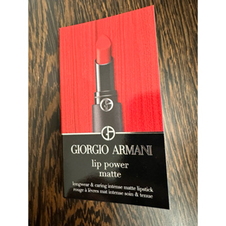 Giorgio Armani 亞曼尼 奢華絲絨訂製唇膏 400 111 603 試色卡
