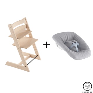 挪威Stokke Tripp Trapp 成長椅 + 初生兒躺椅 (新生兒組合) (Mama&Dada官方直營)