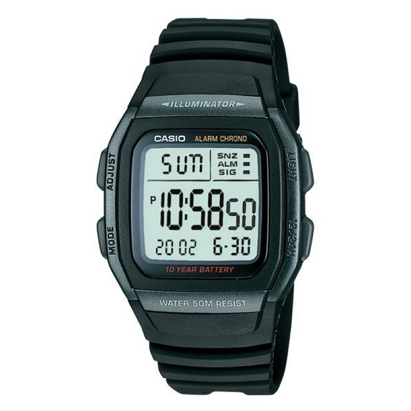 {FUAN}實體店面 CASIO 10年電力錶款 W-96H-1B 液晶數字顯示運動錶 公司貨 歡迎詢問