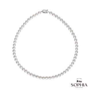 【SOPHIA 蘇菲亞珠寶】8.00-9.00mm天然珍珠套鍊