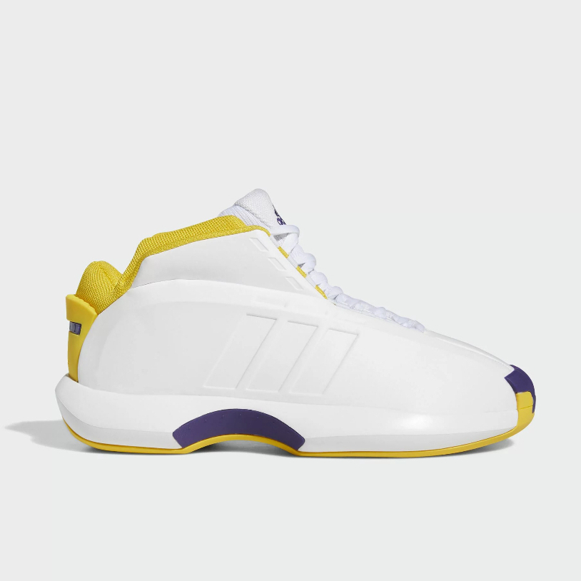 [現貨US13] Adidas Crazy 1 “Lakers” 白黃紫 籃球鞋 Kobe 復刻 大尺碼 GY8947