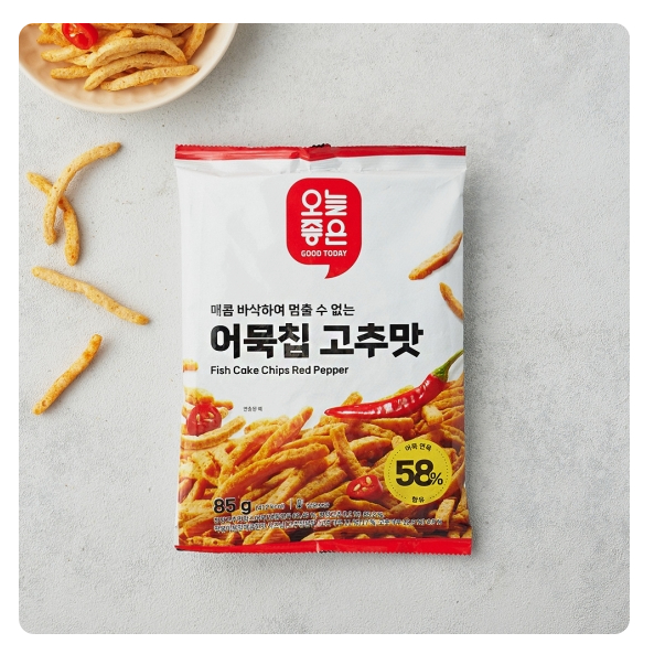 [預購]韓國 辣味魚板條餅 85g