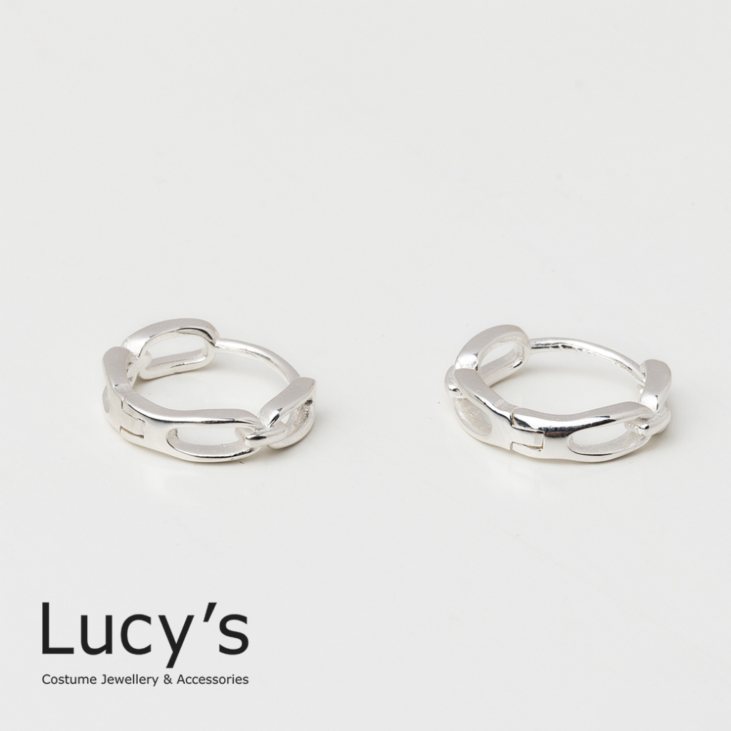 Lucy's 925純銀 扣環 易扣耳環 (80892)