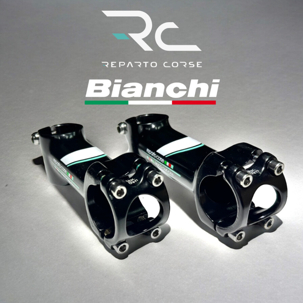 現貨 Bianchi reparto corse 鋁合金6061陽極黑 龍頭 豎管 31.8 90 / 100mm