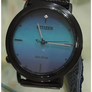 星辰錶 CITIZEN 光動能 藍寶石玻璃鏡面 星光 亮粉 錶帶可換