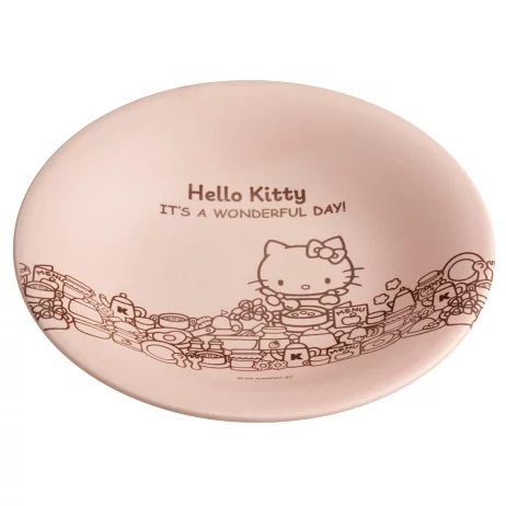 hello kitty 日本製 美濃燒陶瓷盤 4973307642807