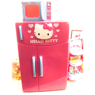 日本帶回來的Hello Kitty收藏品辦家家酒小冰箱玩具在送一個小擺飾